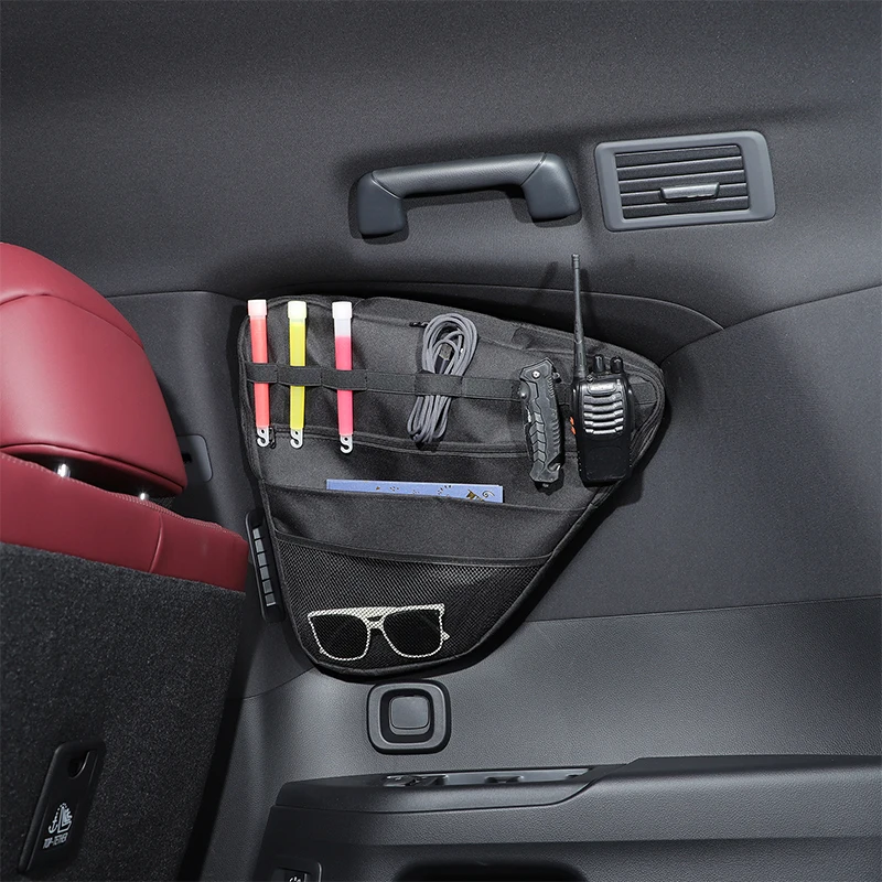 

1Pcs Oxford cloth black For Lexus LX 600 2022+ car trunk side window bag tool storage bag car interior modification accessories