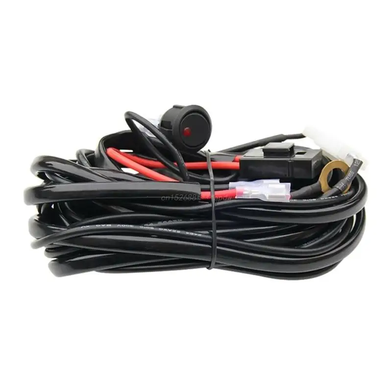 

Motorcycle LED Spotlights Wire 2M 12V 40A Wiring Harness Relay Loom Cable Kit