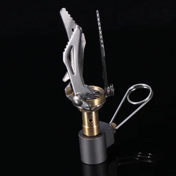 WINOMO 초경량 미니 포켓 스토브, 휴대용 접이식 가스 스토브, 캠핑 조리기구 스토브, 야외 요리 버너, 3000W