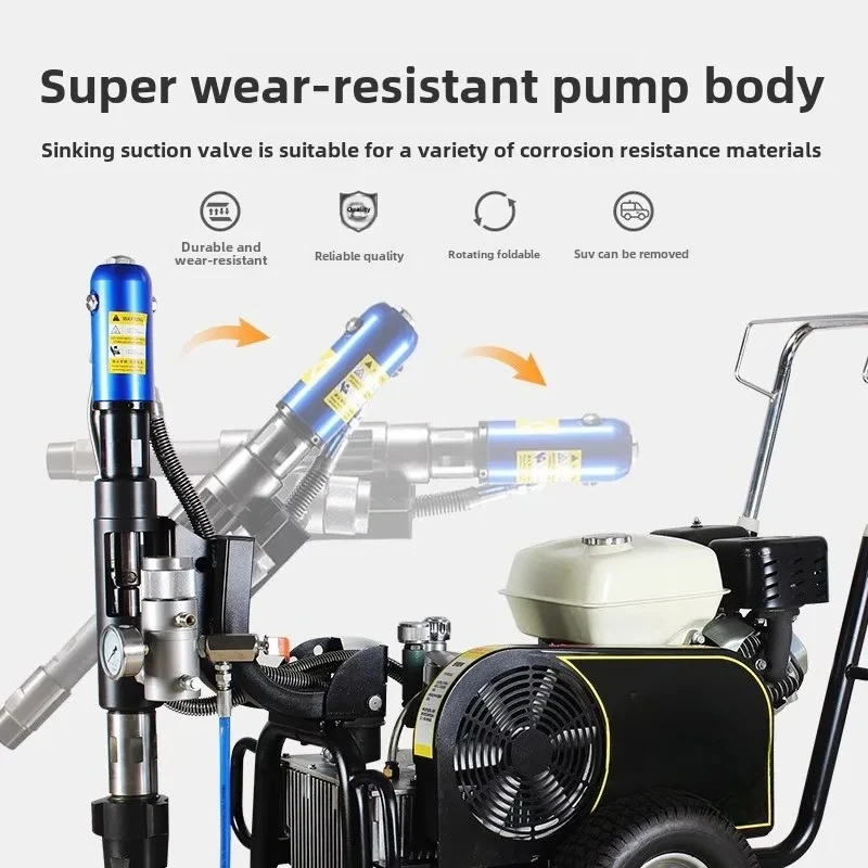 Imagen 6: Máquina pulverizadora de pintura de piedra real Power Putty, multifuncional, para mortero de cemento, impermeable