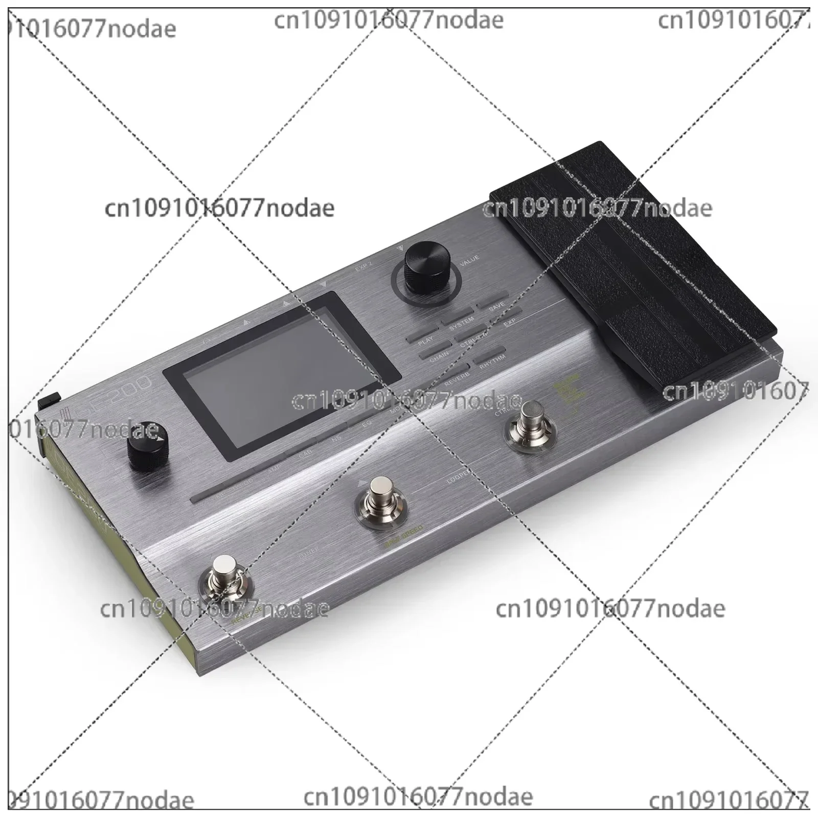 GE200 Guitar Effects Pedal Speaker Simulation Guitar Integrated Effect with 40 Drum Beats and 10 Metronome Delays Reverbs