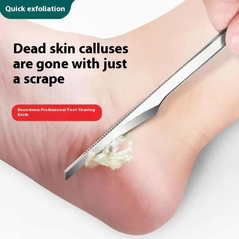 Grattoir professionnel pour les pieds en acier inoxydable, soins des pieds, pédicure, Portable, exfoliant, callosités de la peau morte, outils 5 pièces