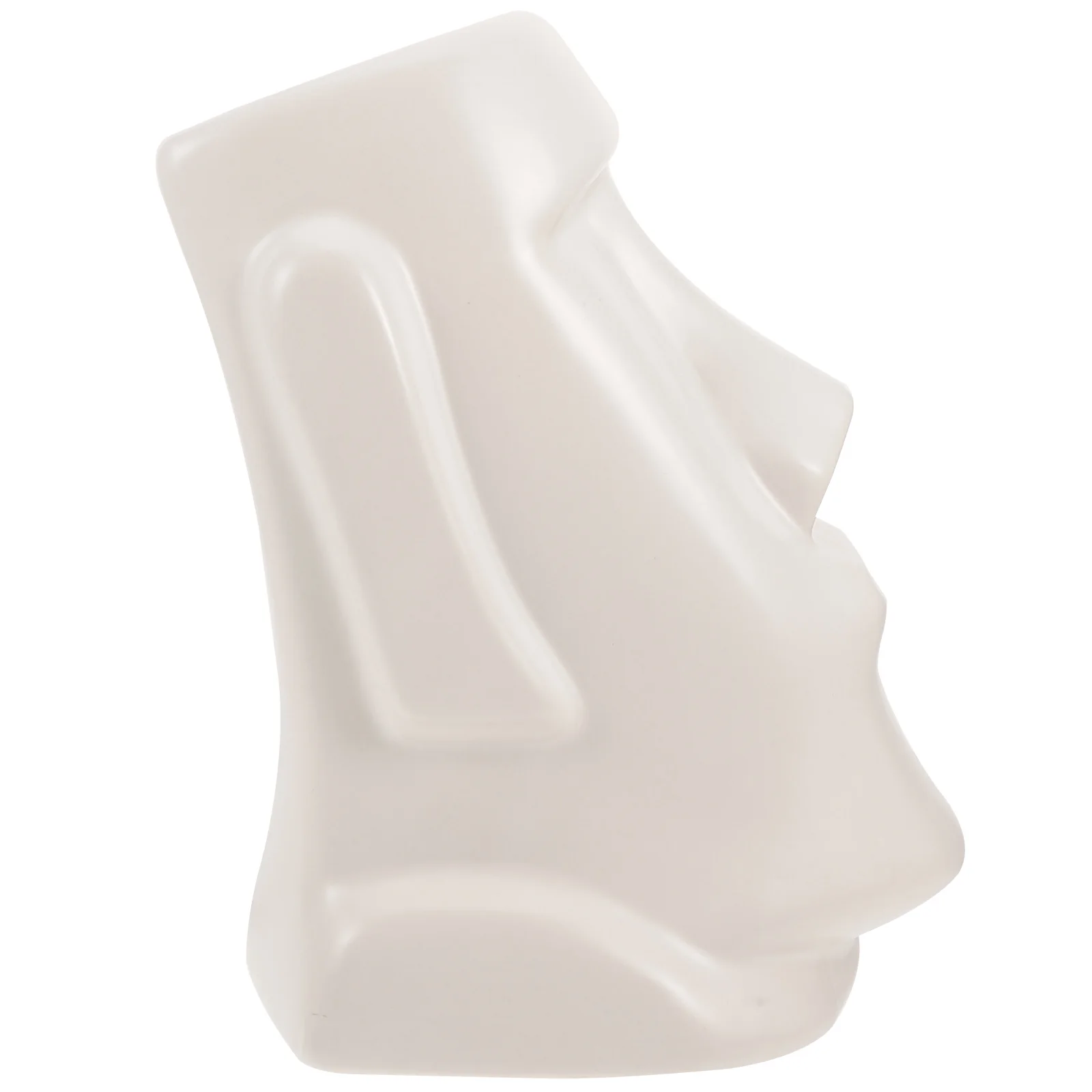 

Creative Stone Moai Tissue Box Cover Smooth Ceramic Holder Practical Living Room Decor Paper Towel Dispenser