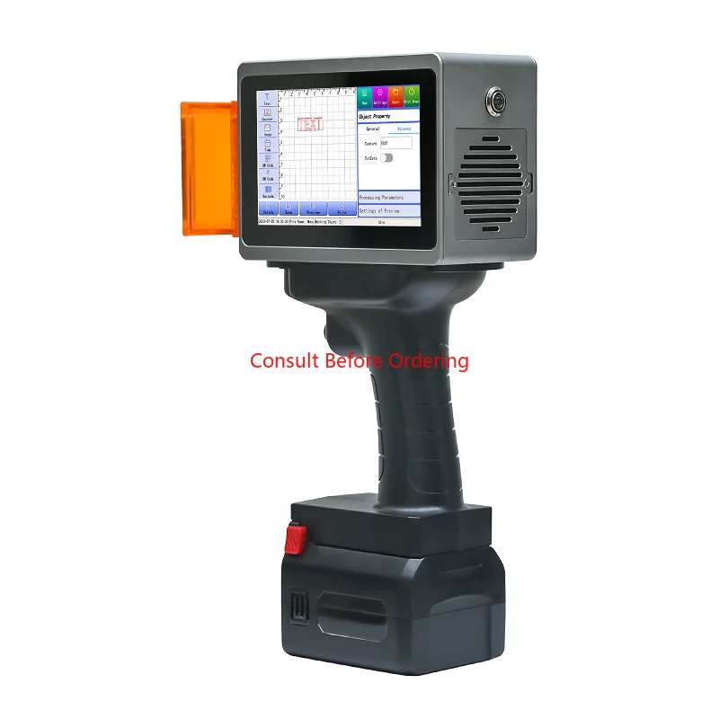 L4 PRO Macchina per marcatura di fibre portatile Macchina per marcatura portatile Data di scadenza Mini stampante per logo