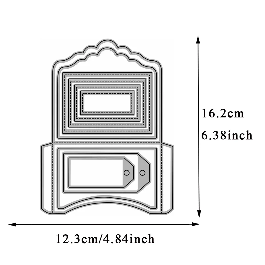 2023 AliliArts Metal Cutting Dies 3 Types of Envelopes diy Scrapbooking Photo Album Decorative Embossing PaperCard Crafts Die