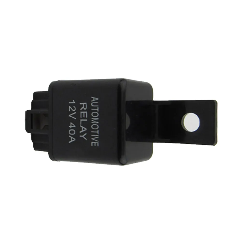 Car Relay 12V 40a Automotive Mini 4 Pin Black Normally Open Lightweight Relay for Motorcycle Air Conditioner Compressor