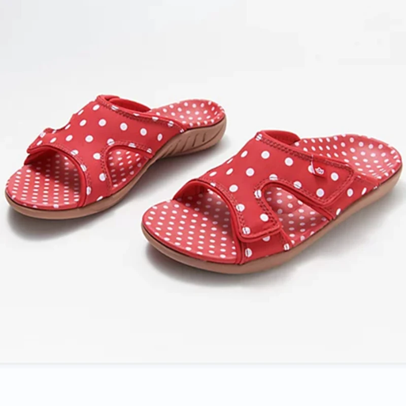 Round Head Slippers Female Summer Large Size Sandals Lightweight Thick Bottom Casual Non-slip Beach Shoes Pantuflas De Mujer