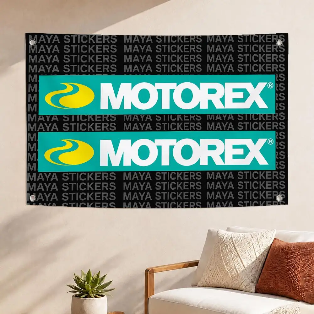 Pro Brand Motorex Flags Concert Print Backdrop Banner, Home Bedroom Outdoor Wall Hanging Decor