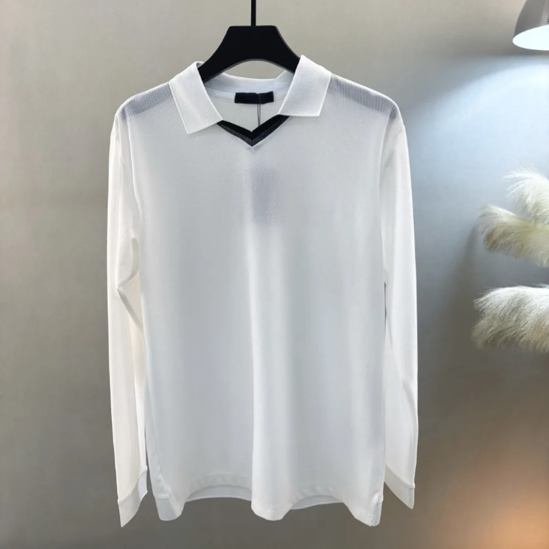 Men's Golf Long Sleeve Top 2026 New Korean Style Baseball Casual Stretch Comfortable Quick-Dry Moisture Wicking Polyester Soft