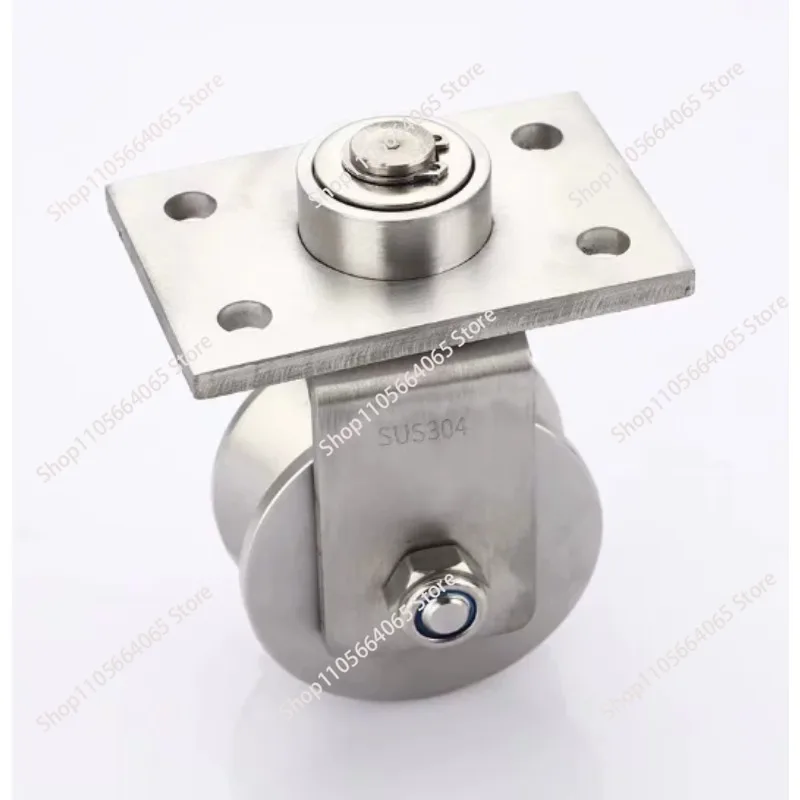 Stainless Steel Lifting Sliding Door Track Wheel – V/U-Shaped Pulley for Wire Rope & Belt Plate Applications