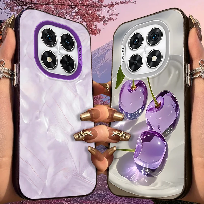 

Матовый чехол фиолетовой серии для Xiaomi Redmi Note 14 13 12 10 Pro Plus 11S 14C 13C 12C 9C 11S K70 K60 A2 A1 Turbo 4 Acrylic Cover