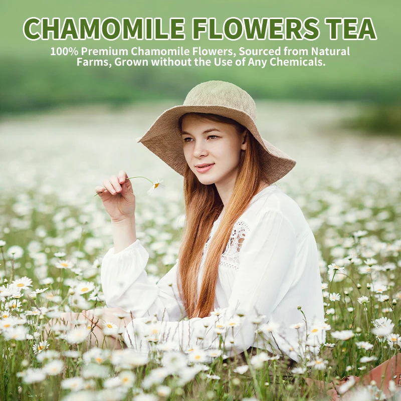 Chamomile Herbal Product | Caffeine Free, Non GMO| 100% Pure Tisane - Sweet & Floral | Made With Natural Chamomile Flowers