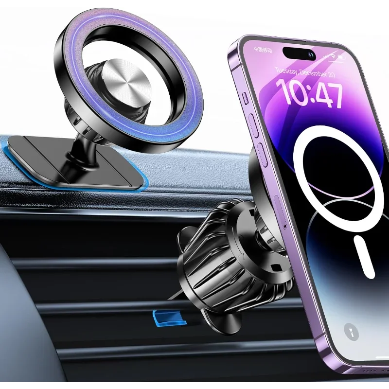

Магнитный держатель телефона для автомобильного держателя телефона, крепление на приборную панель, держатели для мобильных телефонов для iPhone 17, 16, 15, 14