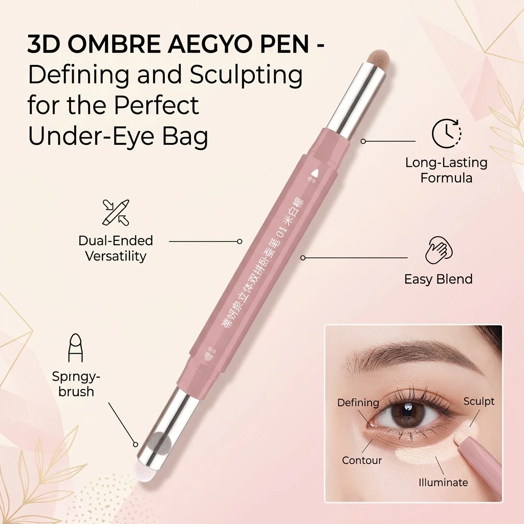 Aliexpress 2 In 1 Double Ended Lying Silkworm Pen Two-tone Natural Under Eye Highlighter & Shadow Stick For Korean Makeup - Aliexpress Deal