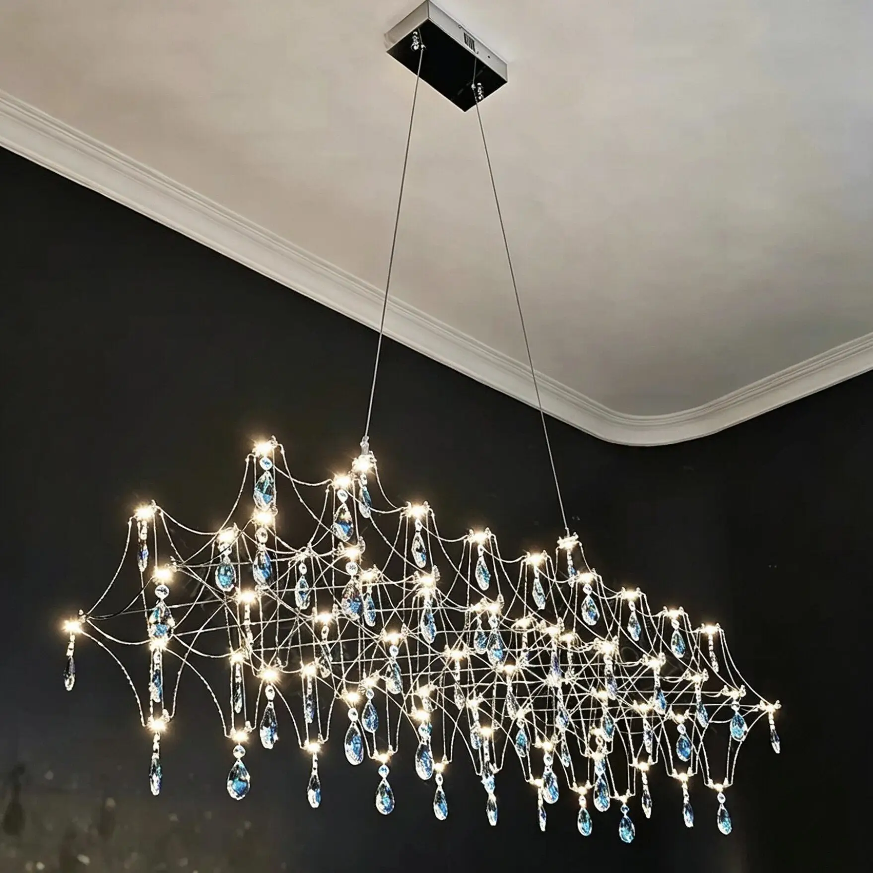 Restaurant Pendant Light 2026new Dining Table Bar Counter Kitchen Dining Room Island Table Italian French Starry Sky Strip Light