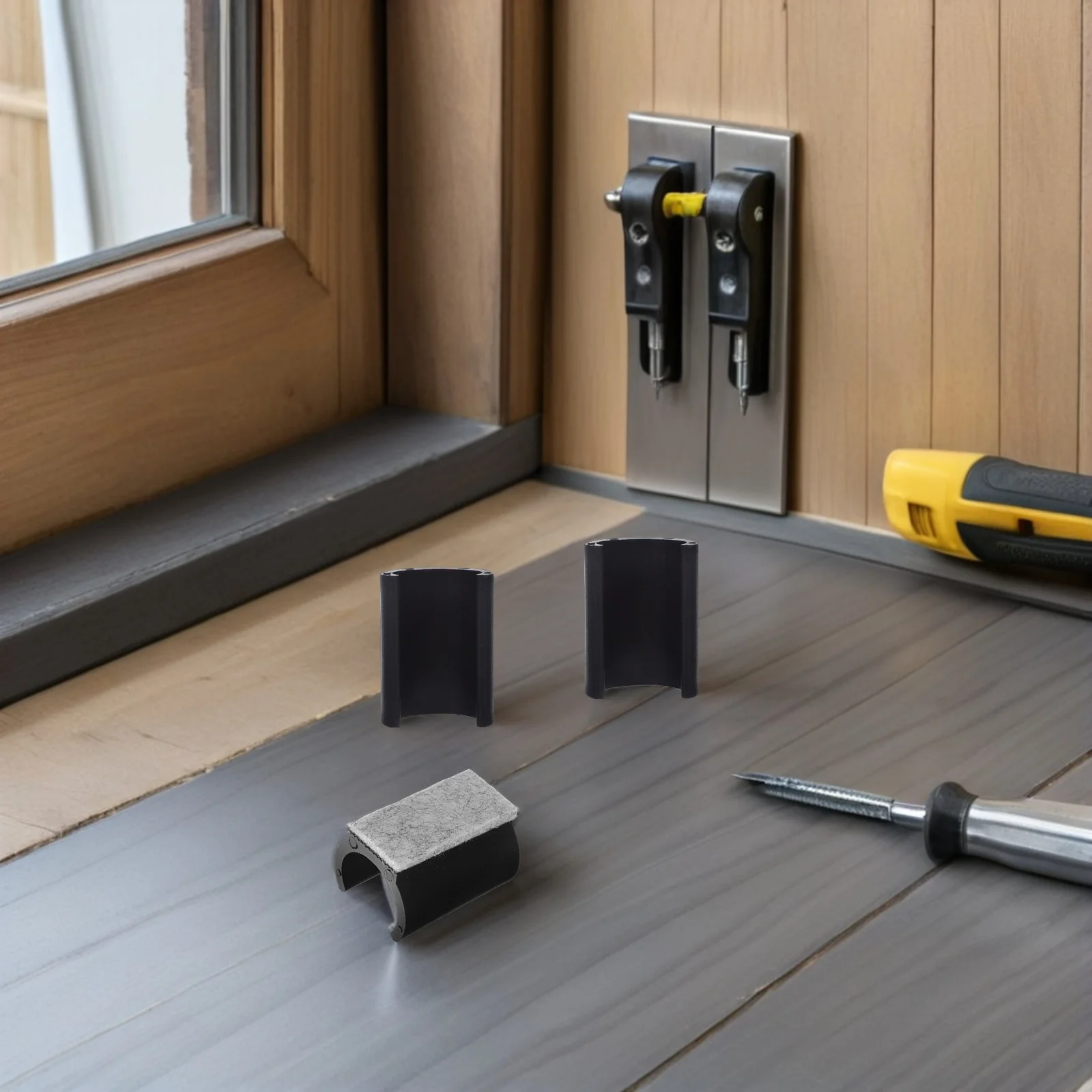 

4Pcs Felt Pads for Furniture on Hardwood Floors Chair Bottom Protectors U-Shaped Non-Slip Scratch Resistant Set