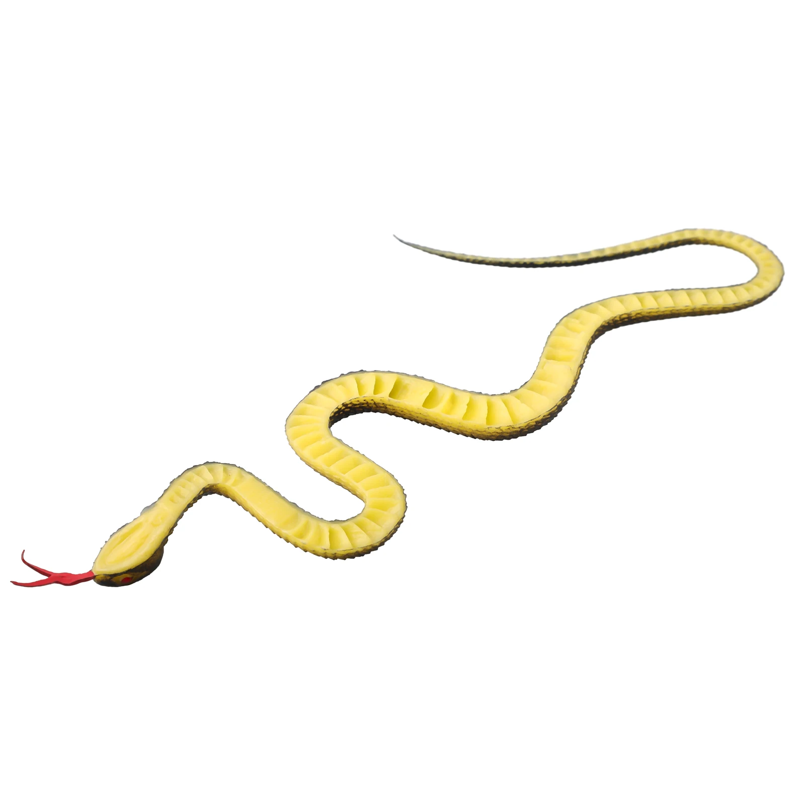 Fake Rubber Snake Toy, 45cm Realistic Prank Trick Toy With Tongue Stick Out, Perfect For Garden Decor, Birds Deterrent