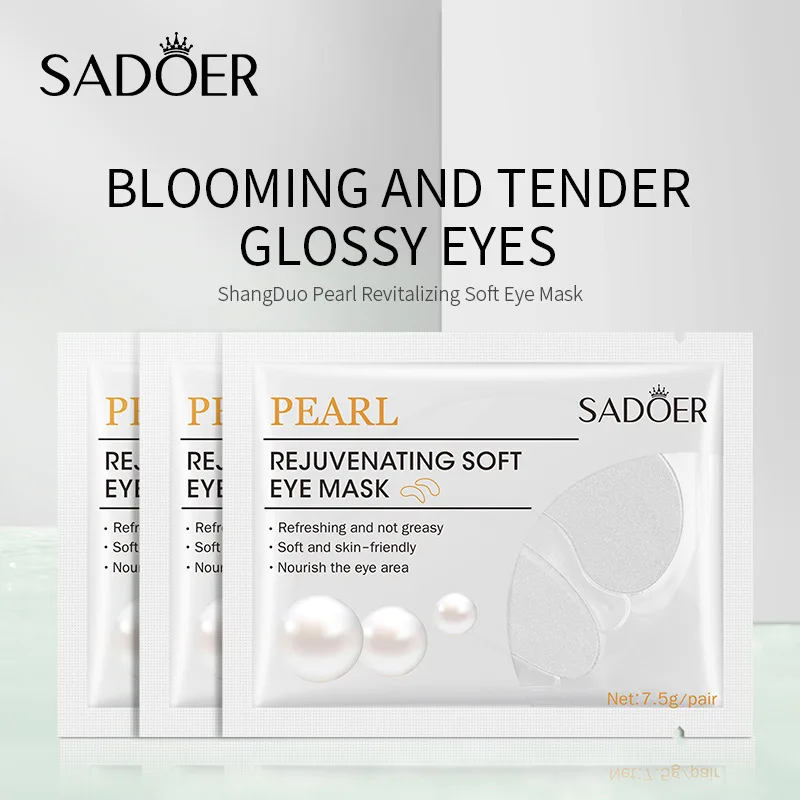 10 Pairs SADOER Crystal Collagen Eye Mask Anti Wrinkle Dark Circles Removal Eyes Bags Moisturizing Eye Patches Skin Care