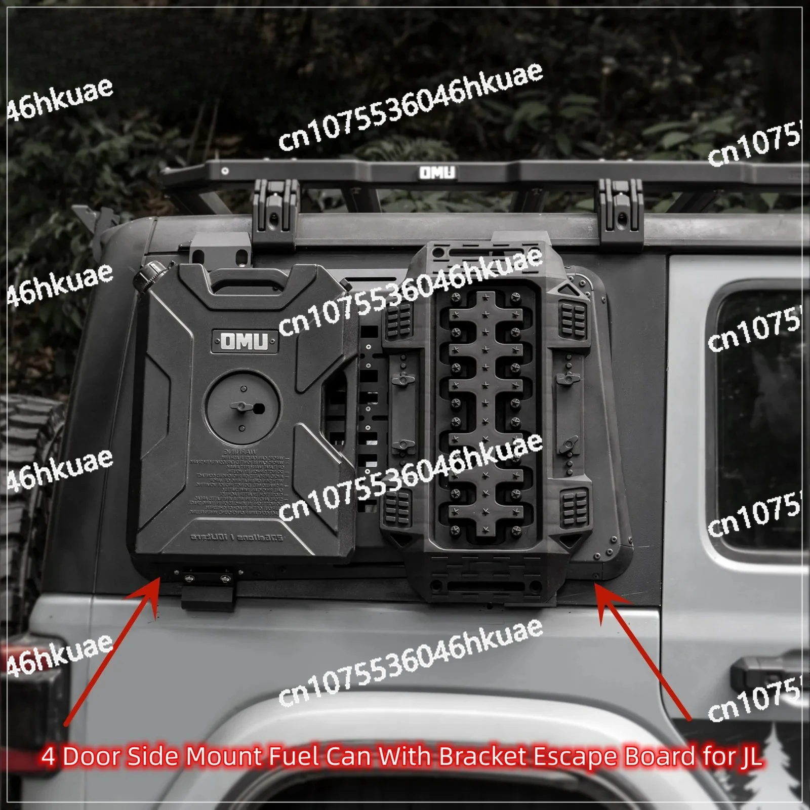 

For Jeep Wrangler JL 2018+ O112 NTRIX 4 Door Multifunction Side Window Expansion Panel Track 10L Oil/Water Tank +Escape Version