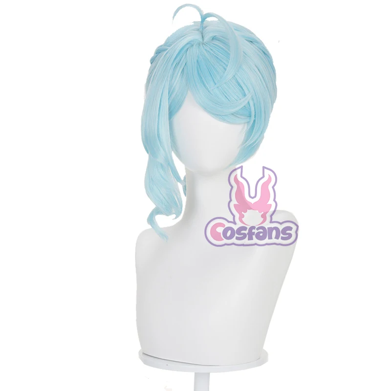 젠리스 존 제로 Xide 코스프레 가발 블루 롱헤어 가발 블루 헤어 스타터 아머 귀여운 소녀 할로윈 카니발 롤플레잉