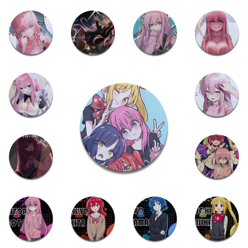 

58mm Anime BOCCHI THE ROCK kawaii Kita Ikuyo Yamada Ryo Ijichi Nijika Cosplay COSTUME Badge Pin SPTE Tinplate Brooch Prop Gift