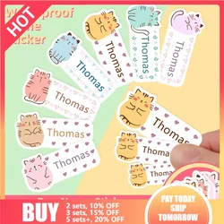 Custom Iron on Name Sticker for Kids School Clothes Waterproof Clothing Tags Transparent Label Personalized Child Washi Stickers