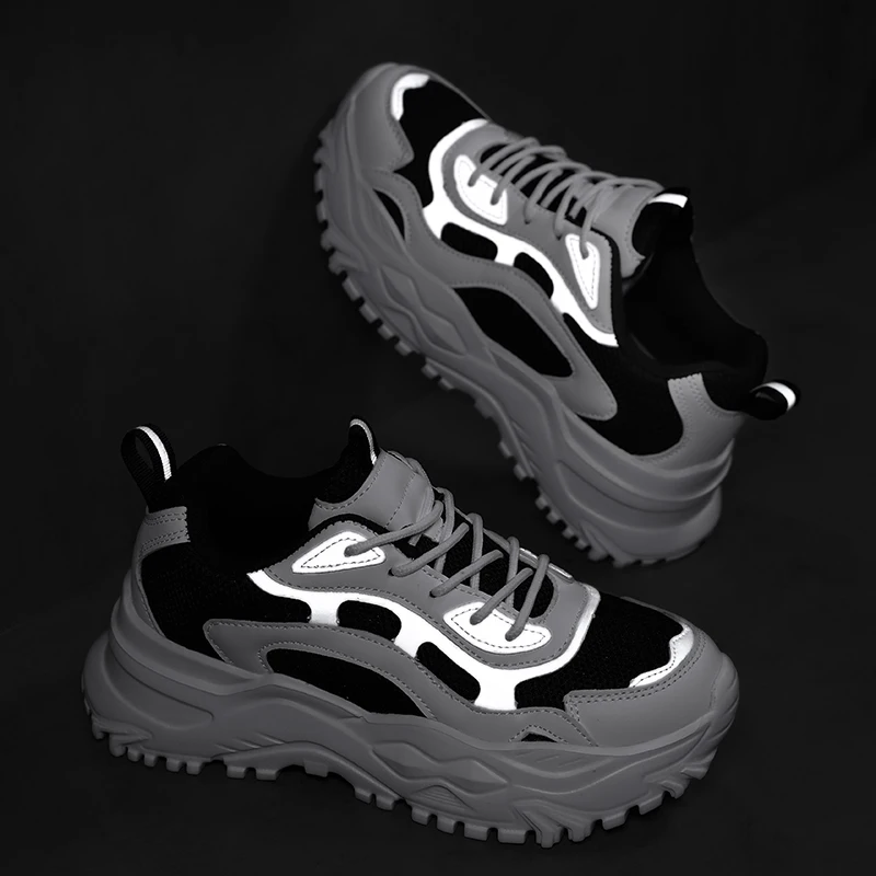 2023 الربيع والخريف جديد تنوعا سميكة وحيد أحذية رياضية غير رسمية الصيف تنفس أحذية بيضاء صغيرة الأحذية النسائية