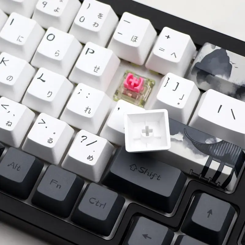 

LX0B PBT Dye Subsublimation Японские клавиши для клавиш для GK61/68/87/104/108 Mechanical