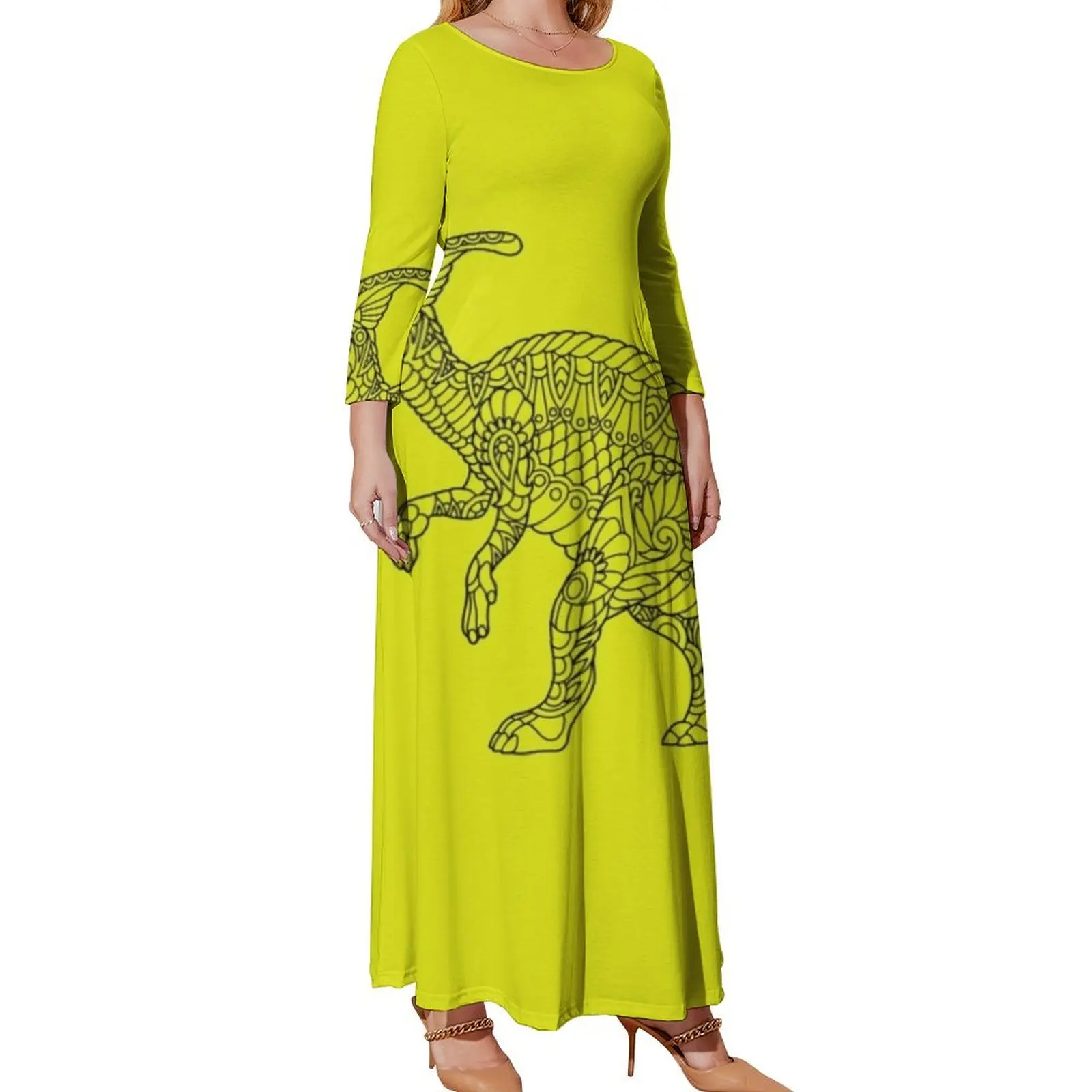 

Hadrosaur Dinosaur Relaxing Design Long Sleeved Dress summer dress woman 2024 sensual sexy dress for women