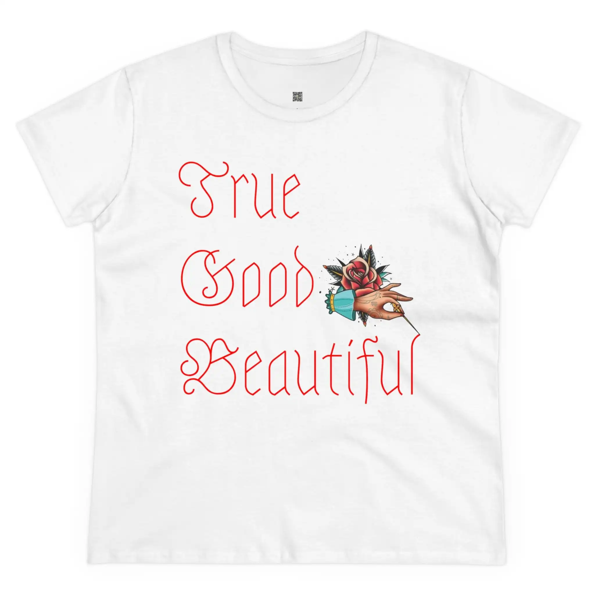 

Women s True Good Beautiful SR Traditional Orthodox Catholic Christian Religious Church T Shirt
