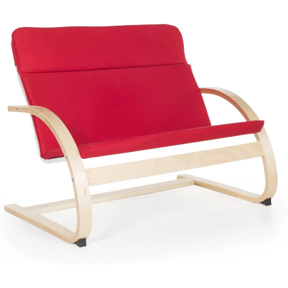 

Nordic Couch - Red: Rocker Couch For Kids, Toddlers Room & Classroom Furniture, School Chair