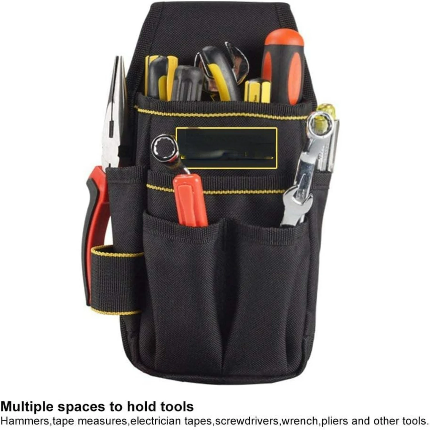 حقيبة أدوات عمل كهربائية شديدة التحمل وقوية وموثوقة مع حزام قابل للتعديل - مثالية لمهام البناء ومشاريع DIY #3