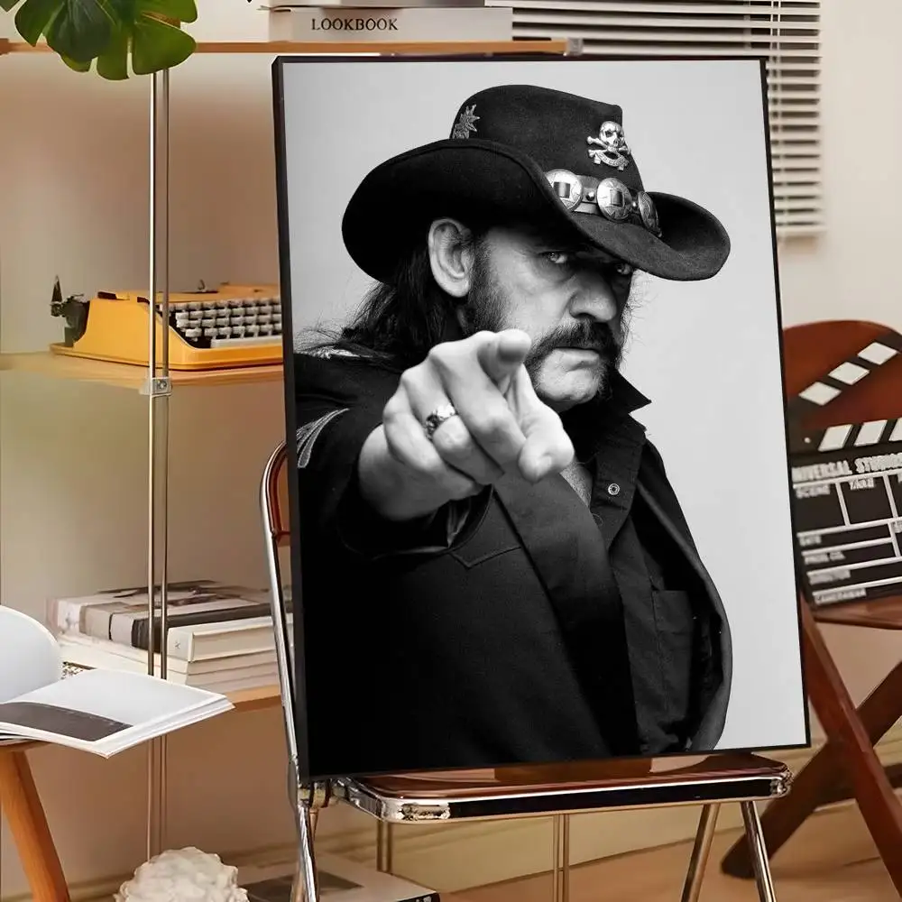 Singer L-lemmy Kilmister Poster Sticker Print Waterproof Wall Art For Living Room Bedroom Home Decor