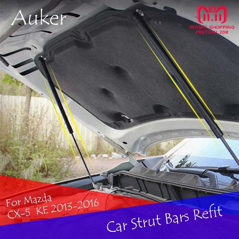 

For 2013 2014 2015 2016 Mazda CX-5 CX5 KE 1th Bonnet Hood Supporting Rod Strut Bars Lift Spring Shock Bracket Car Styling