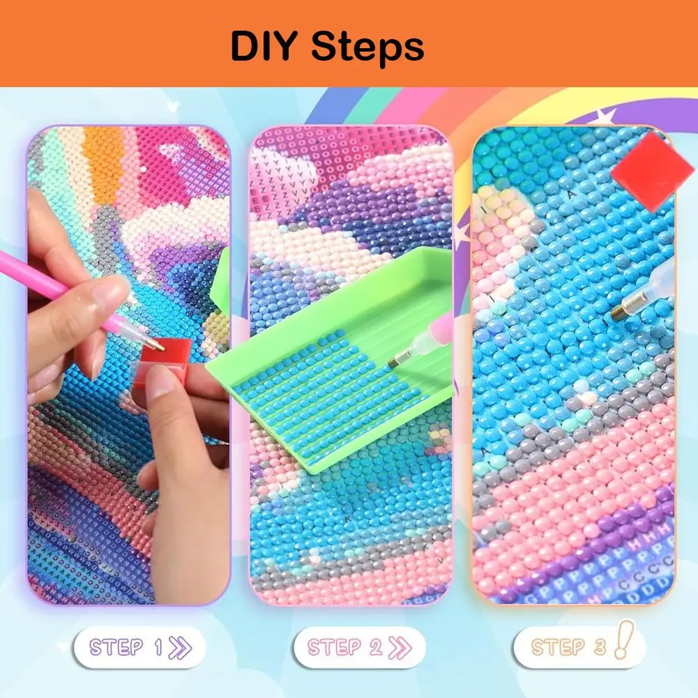 DIY Diamond Craft Painting Cat Riding Shark Giant Monster Ocean Full Square Drill Cross Stitch Hobby Kit Rhinestone Mosaic view 6