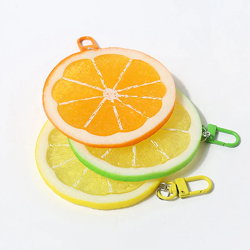 Cottonpeko fruit lemon slices keyring backpack accessories