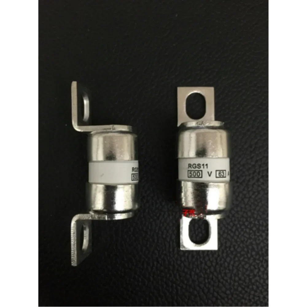 2pcs/lot RGS11 500V 16A/20A/32A/40A/50A/63A/75A/80A/100A Fuse Silver Tone Metal Bolted Fast Acting Fuse