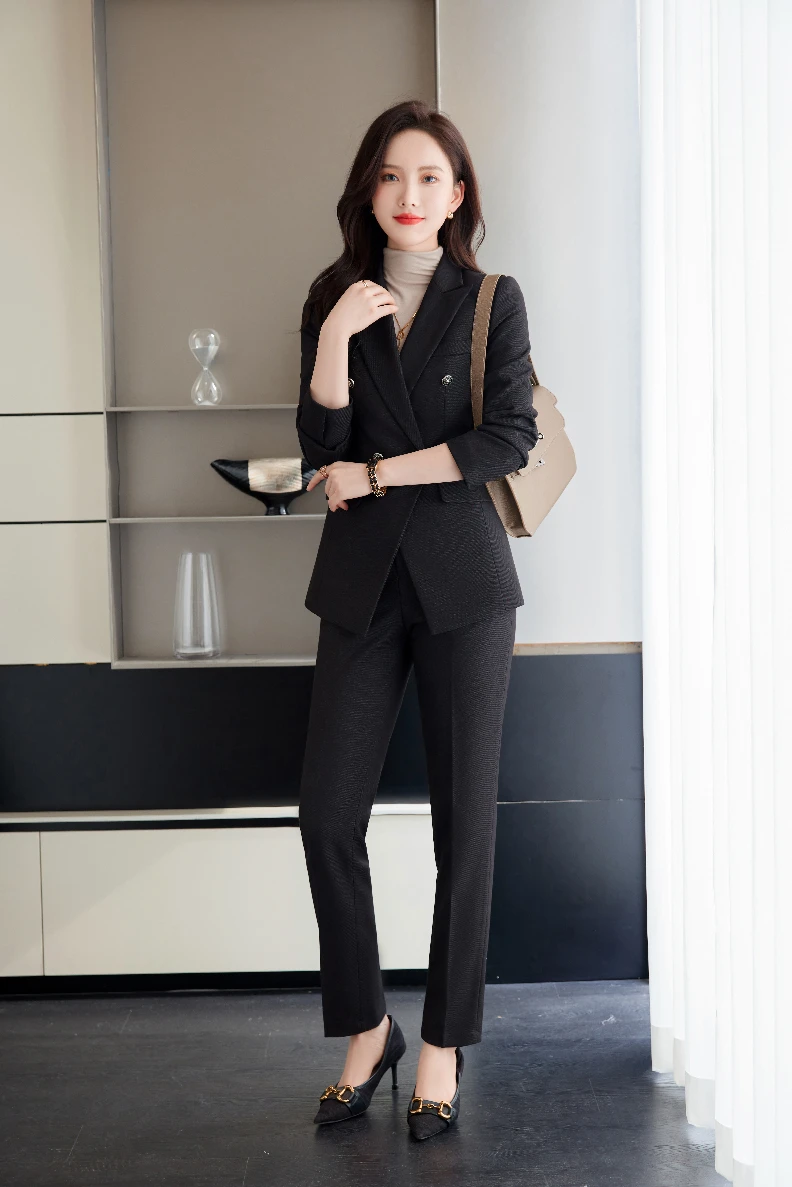 Women\'s Professional Suit Pantsuits, Highest Temperament to Make You Unique, Autumn and Winter Fashion, New