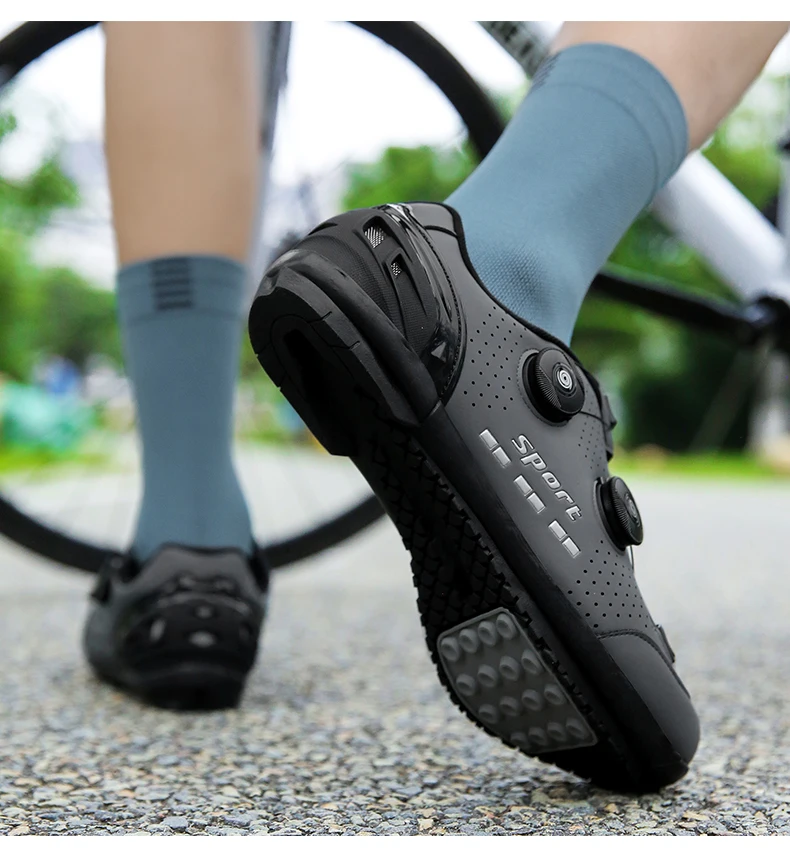 Professional Man Cycling MTB Shoes Road Cycling Flat Pedal Bike Sneaker Racing Women Flat Pedal Bicycle Spd Biking Footwear