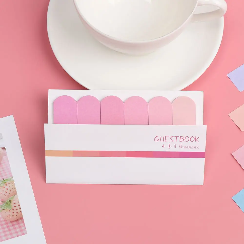 sheets Fashion Cute Office Supplies Bookmark Gradual change Colors Tab Strip Index Flags Paster Sticker Memo Pad Sticky Notes