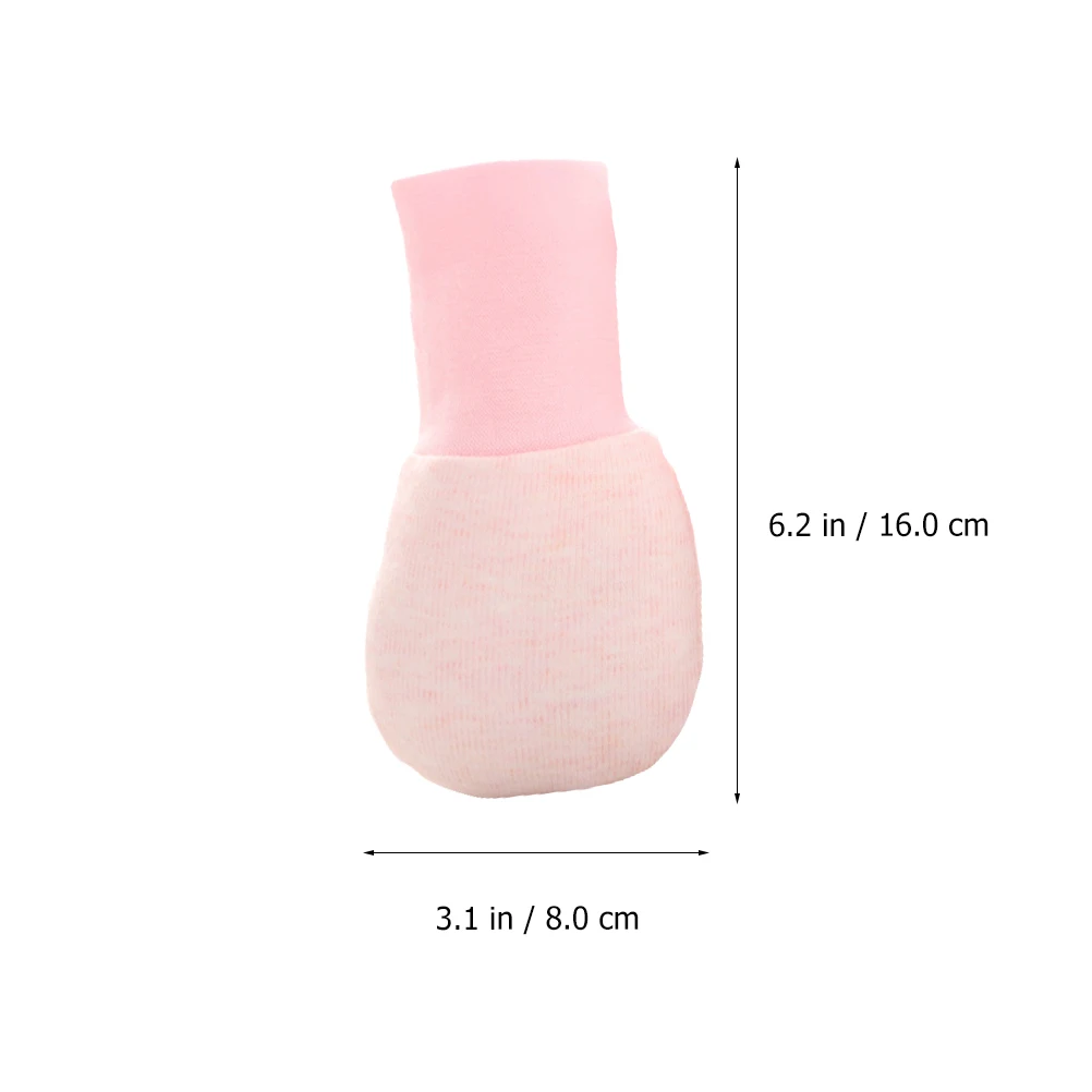 4 أزواج من قفازات منع الخدش للرضع، قفازات مريحة ودافئة لحديثي الولادة، قماش ناعم يشبه القطن، تصميم آمن للمعصم قابل للتعديل