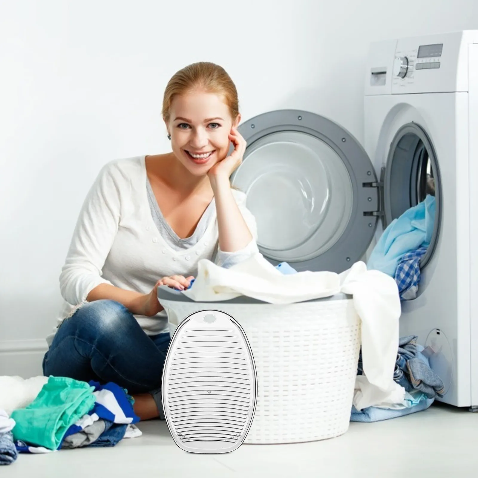 

1Pcs Thickened Non-Skid Washboard Plastic Wavy Surface Laundry Board for Underwear Socks Hand Washing Portable Household Washing