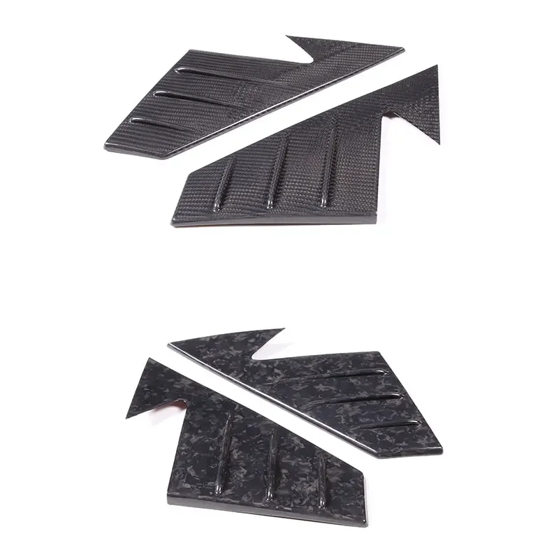 For Land Rover Defender 90 110 130 2020-2023 Real Carbon Fiber Car A Pillar Triangle Frame Cover Trim Sticker  Car Accessories