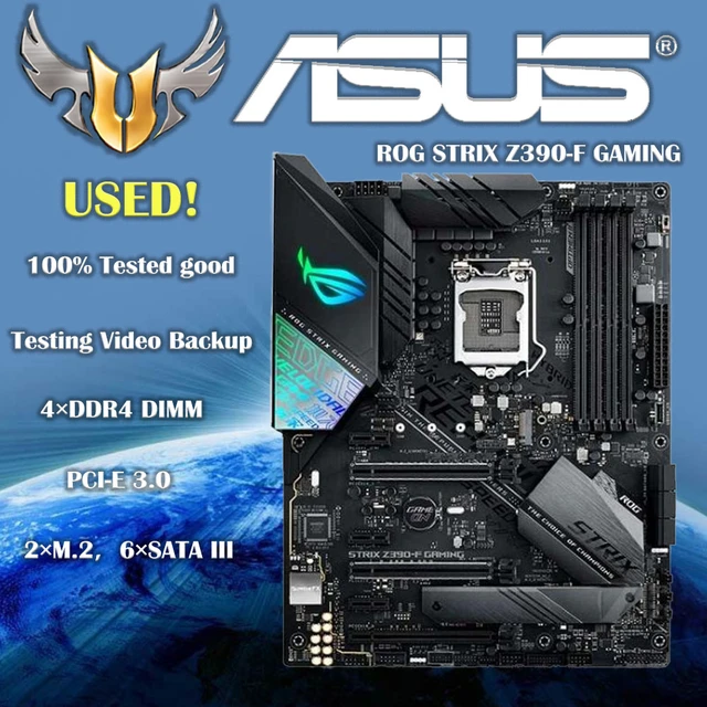 LGA 1151 Asus ROG STRIX Z390-F GAMING Motherboard DDR4 Intel 8th 9th-Gen i9  i7 i5 i3 128GB RGB CrossFireX Z390 - AliExpress