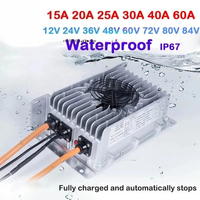 24V 48V 60V 72V 80V 84V 100.8V 12V 36V Li-ion Lifepo4 Lithium Battery Charger Waterproof Car Fast Charge 15A 20A 25A 30A 40A 60A