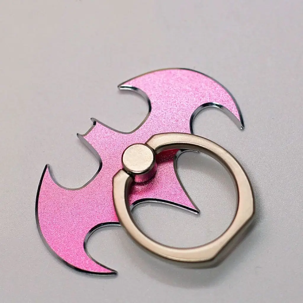 حامل هاتف معدني حامل خلفي متين ملصق قوي عالمي باتمان مضاد للسقوط حلقة معدنية كاملة مشبك حلقة هاتف دوارة