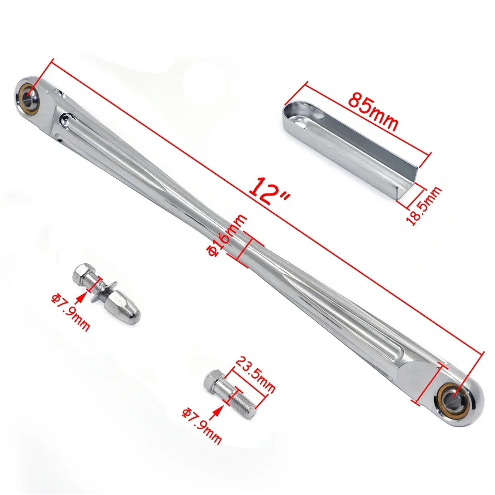 Round Shift Linkage for Harley 1986-2019 Street Glide Softail Touring Trike Motorcycle Parts Billet CNC Shifter Rod