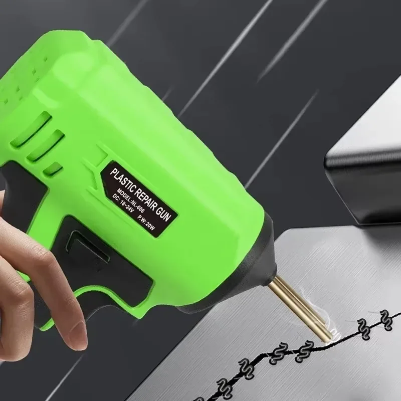 

Сварочный аппарат для пластика для интерфейса MAKITA DEWALT, комплект для ремонта трещин на панели автомобиля, терморезка, горячий степлер, инструмент для ремонта пластика