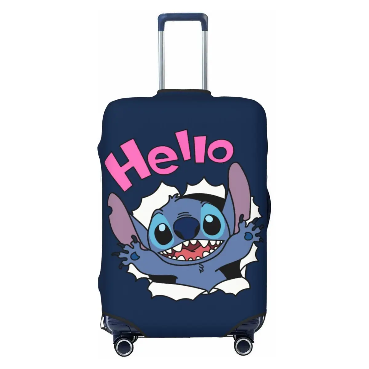 

Custom Funny Stitchs Adventure Anime Luggage Cover Protector Fashion Travel Suitcase Covers for 18-32 Inch