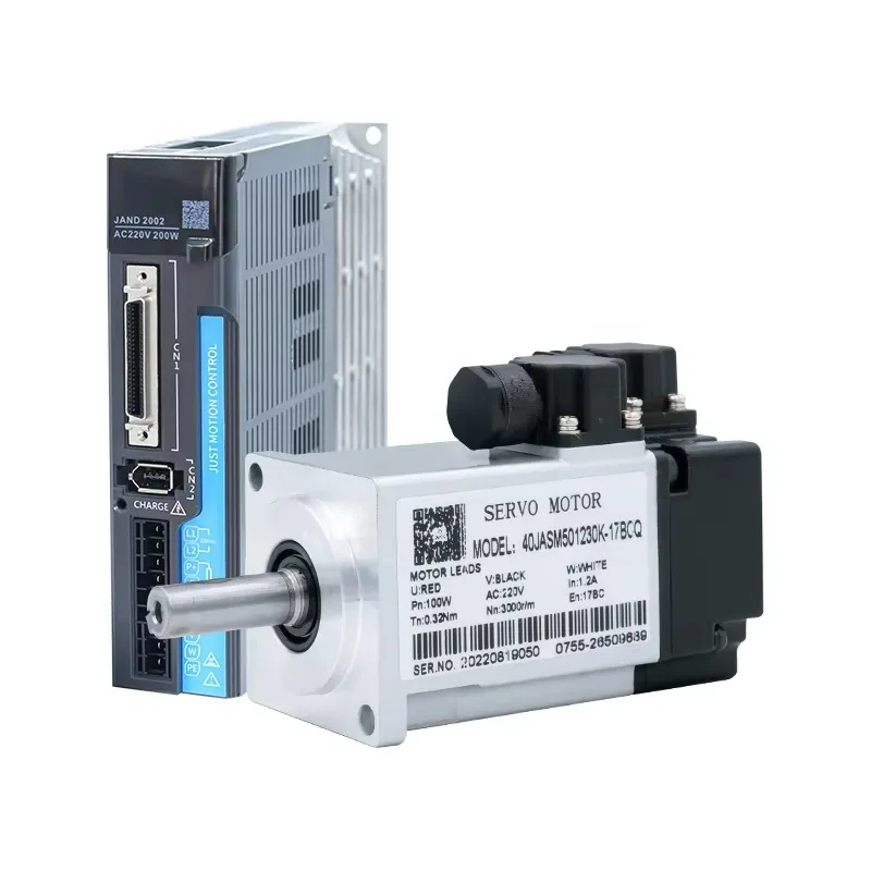 40JASM501230K-M23B-SC+JAND2002-20B Single Phase 220V AC Servo Motor and Driver for Absolute Encoder Servo Motor